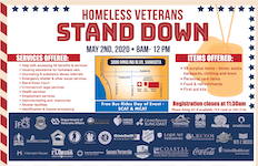 2020 Homeless Veterans Stand Down @ TBD