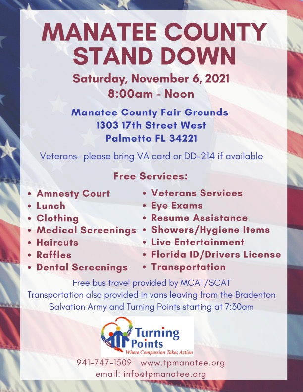 2021 Manatee County Stand Down @ Manatee County Fairgrounds